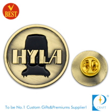 Hyla Customized 2D Souvenir Brass Pin Badge with Ancient Copper Plating